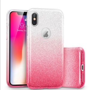 Ombré silver/pink iPhone 7 Plus Case